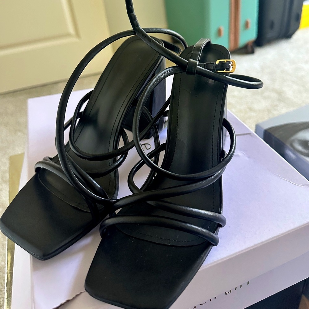 Black Heeled Sandal